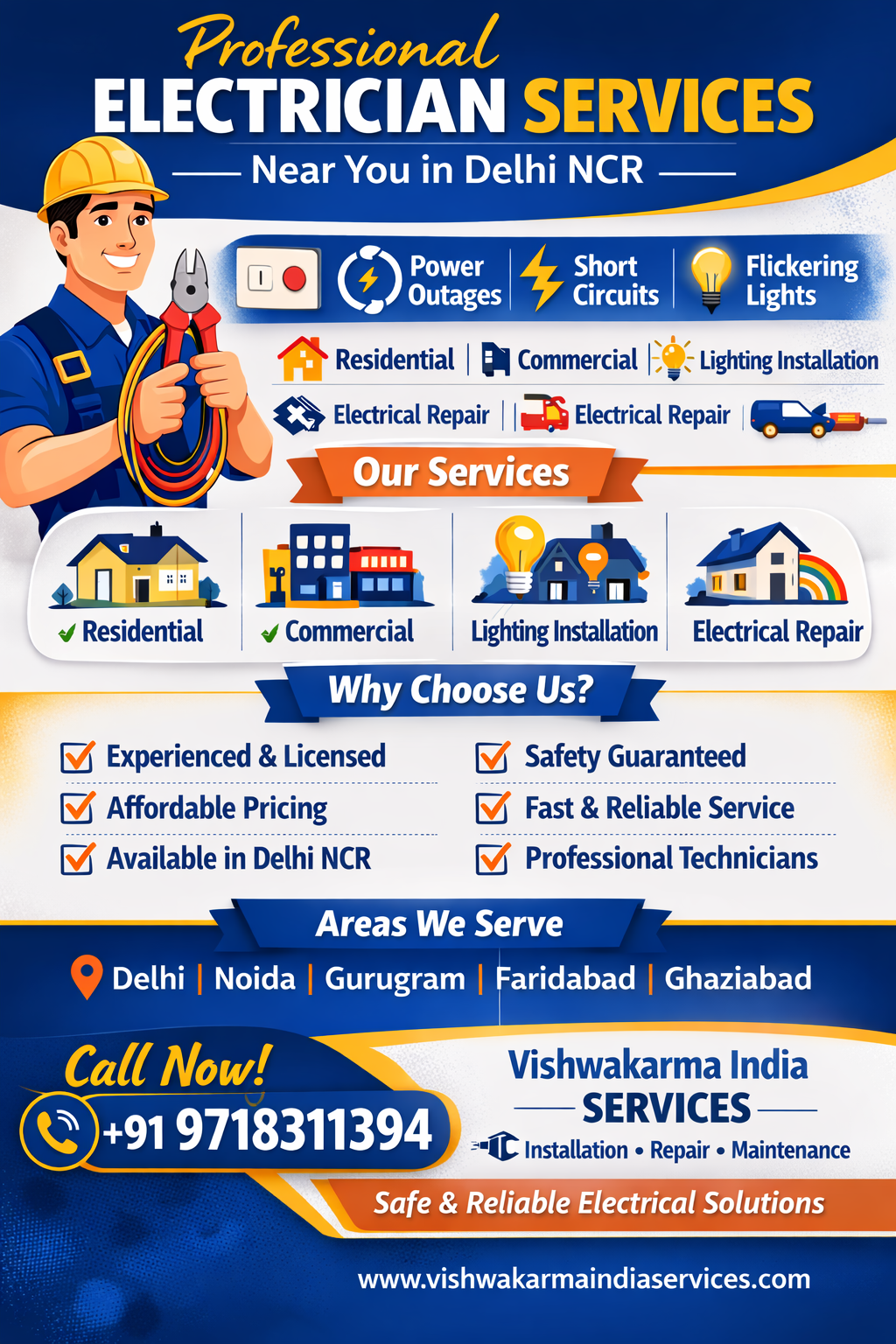 Professional Electrician Services Near You – Complete Guide for Homes & Businesses